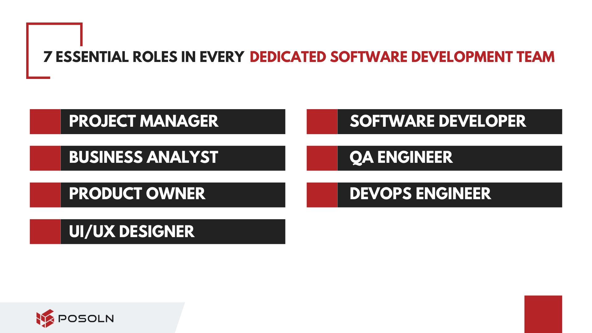7 Essential Roles in Every Dedicated Software Development Team
